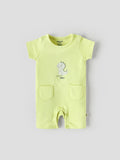 Popees Everyday Half Sleeve Chest Printed Romper(0-6 Months)for Baby Boys