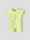 Popees Everyday Half Sleeve Chest Printed Romper(0-6 Months)for Baby Boys