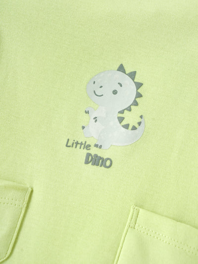 Popees Everyday Half Sleeve Chest Printed Romper(0-6 Months)for Baby Boys