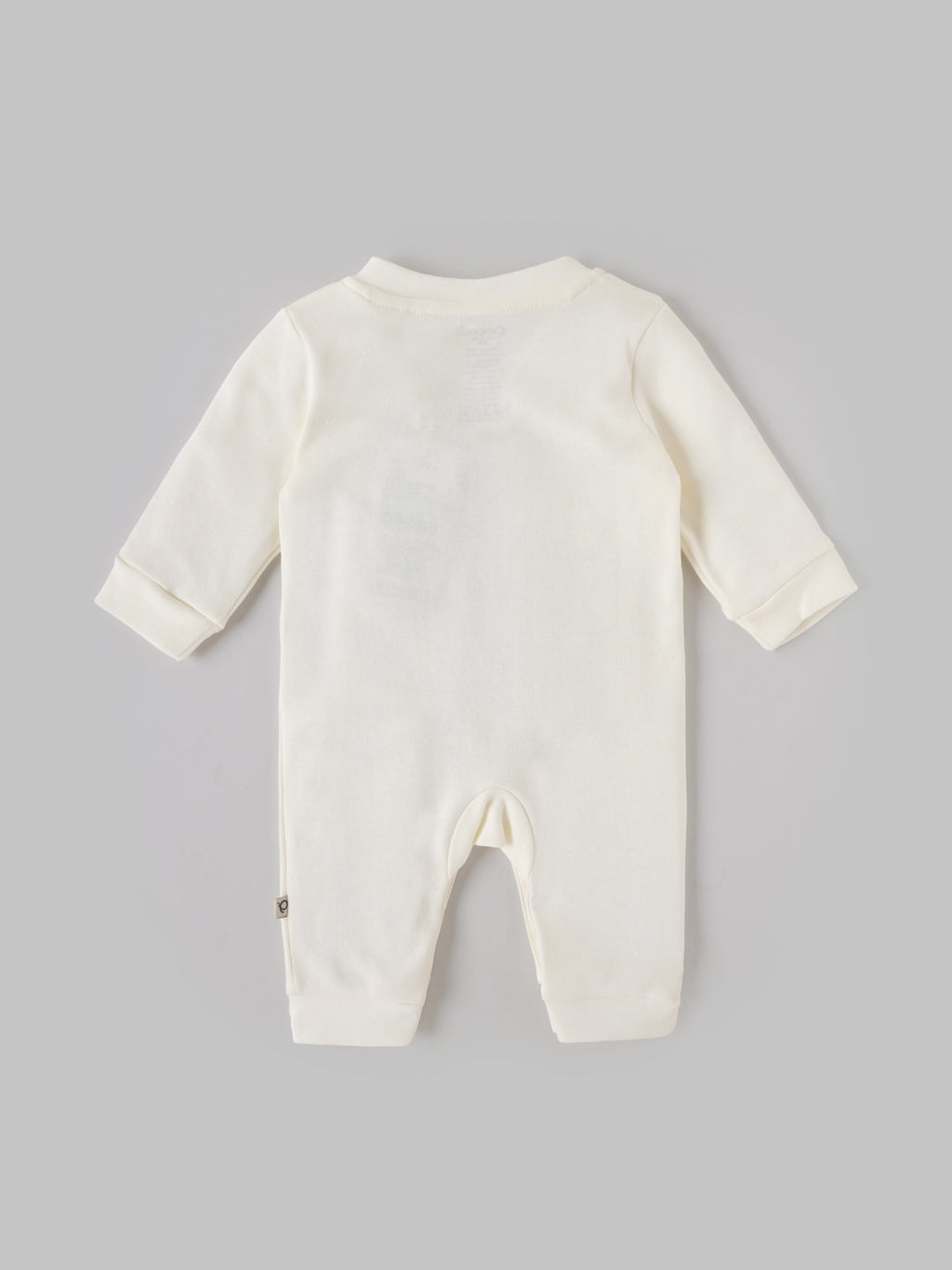 Popees Baby Boys Cotton Full Sleeve Romper| Off White| Tiny Baby, Newborn To 6 Months