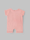 Popees Baby Boys Short Sleeve Romper| Pink| Tint Baby To 6 Months
