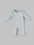 Popees Baby Boys Ribbed Cotton Full Sleeve Romper with Snap Closure| Tiny Baby, Newborn-6 Months