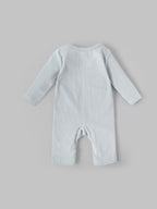 Popees Baby Boys Ribbed Cotton Full Sleeve Romper with Snap Closure| Tiny Baby, Newborn-6 Months