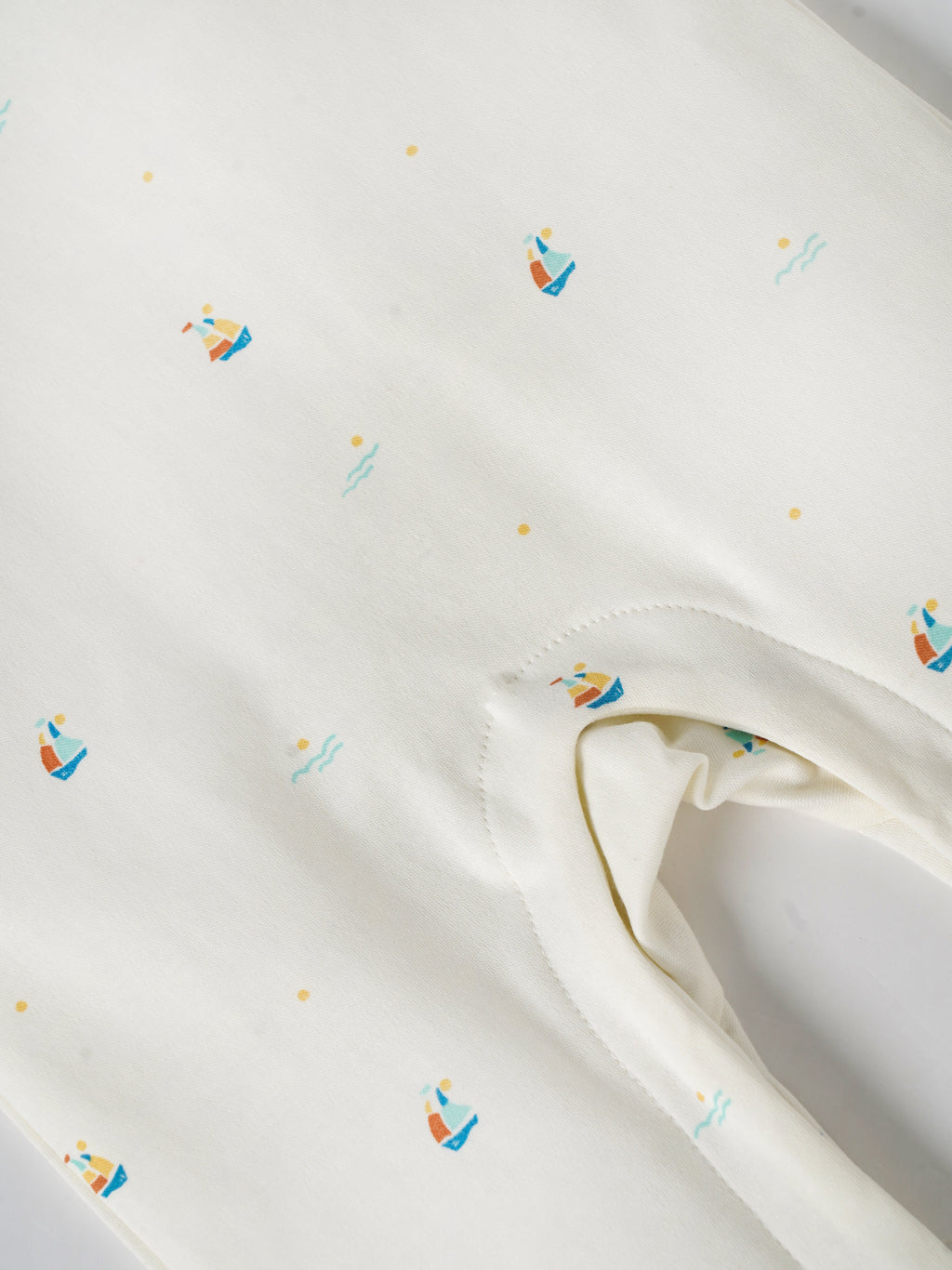 Popees Baby Printed Romper |Cotton Infant Romper, Sailboat Print | Tiny Baby, Newborn to 6 Months