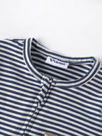 Popees Baby Boys Full Sleeves Cotton Sleepsuit| Navy Blue| Newborn To 9 Months