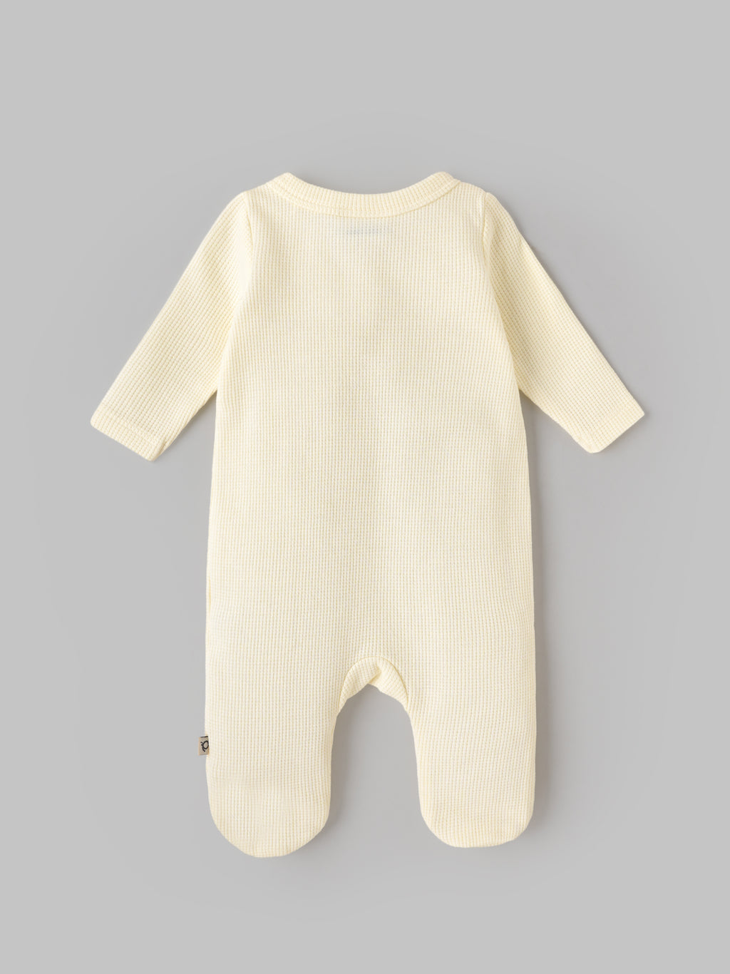 Popees Baby Soft & Comfy Full Sleeve Waffle Footed Romper | Cute Bear Embroidery |NB-6 Months