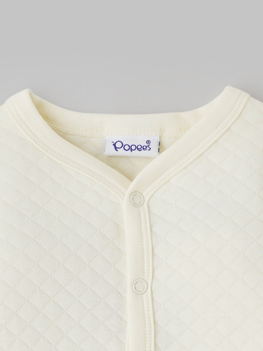 Popees Full-Sleeve Front Open Sleepsuit (0–6 Months) for New Boys