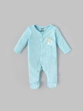 Popees Baby Boys Cotton Footed Sleepsuit with Snap Closure| Tiny Baby, Newborn-6 Months