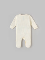 Popees Full-Sleeve Front Open Chest Printed Sleepsuit (0–6 Months) for New Boys