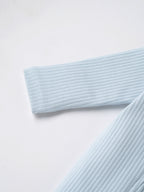 Popees Baby Boys Light Blue Full Sleeve Sleepsuit| Newborn-9 Months