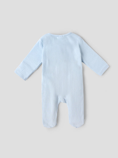 Popees Unisex Full-Sleeve Front Open Sleepsuit (0-9 Months)