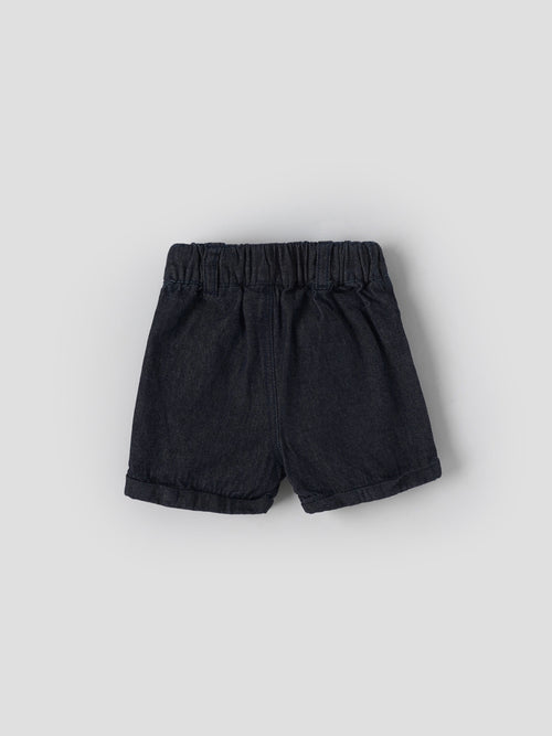 Popees Baby Boys Cotton Denim Shorts with Elastic Waistband| Newborn- 9 Months