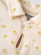 Popees Baby Boys Soft & Stylish Printed Top & Bottom Set | Cute Floral Print Collared Top with Front Pocket & Matching Shorts | Comfortable Casual Wear Set | 0-9 Months
