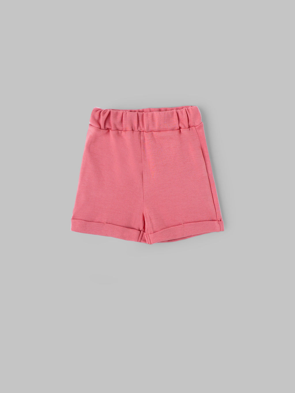 Popees Baby Girls Cotton T Shirt and Shorts Set| White & Pink| Newborn - 9 Months