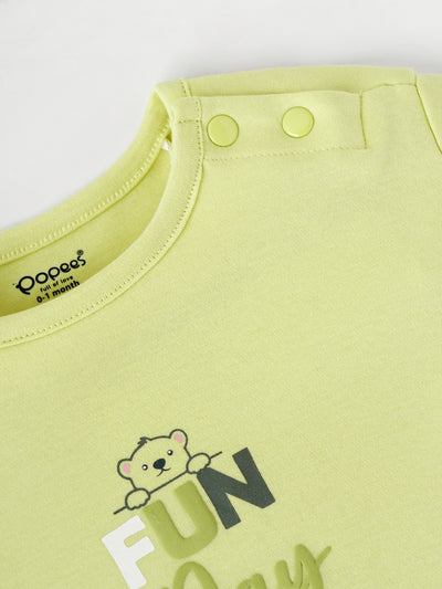 Popees Comfy & Trendy Chest Printed Coordinated Set (0-9 Months)for Baby Boys