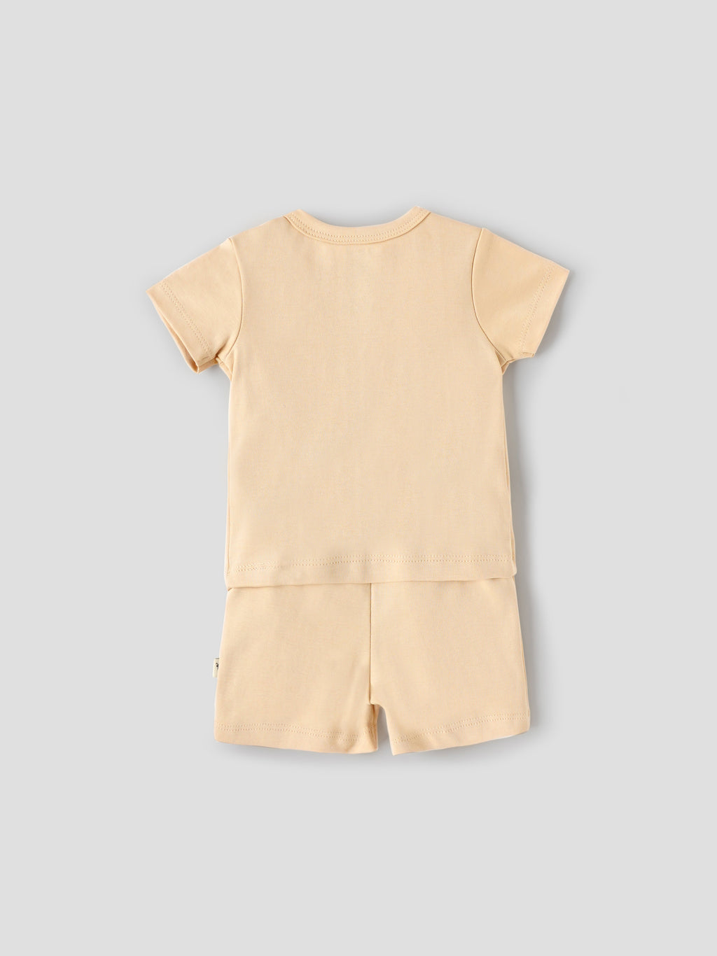 Popees Baby Boys Cotton T Shirt and Shorts Set| Beige| Newborn - 9 Months
