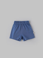 Popees Baby Boys T-Shirt and Shorts Set| Light Blue & Navy| Newborn-12 Months