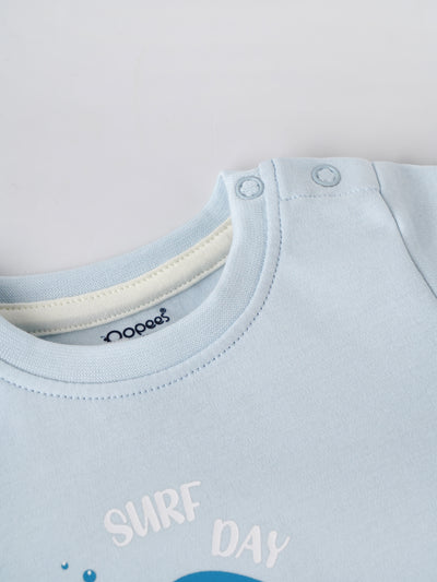 Popees Comfy & CutePrinted Top & Bottom Set(0–9 Months) for Baby Boys