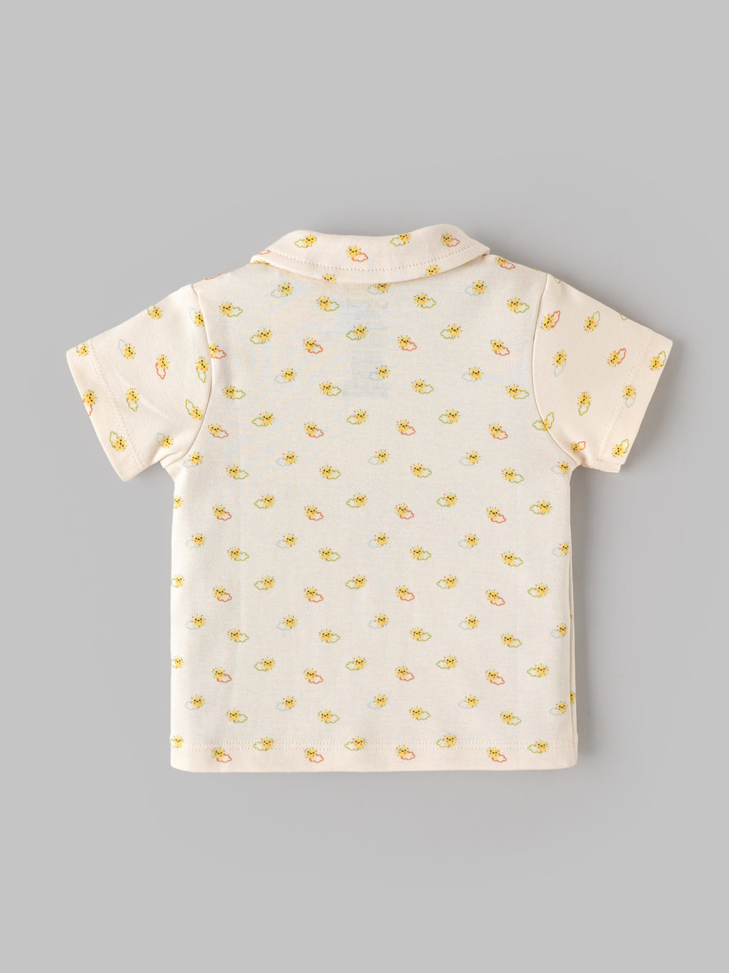 Popees Baby Boys Soft & Stylish T-Shirt | Cute Collared Half Sleeve Top with Front Pocket | Comfortable Casual Wear | 0-9 Months