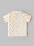 Popees Baby Boys Soft & Stylish T-Shirt | Cute Collared Half Sleeve Top with Front Pocket | Comfortable Casual Wear | 0-9 Months