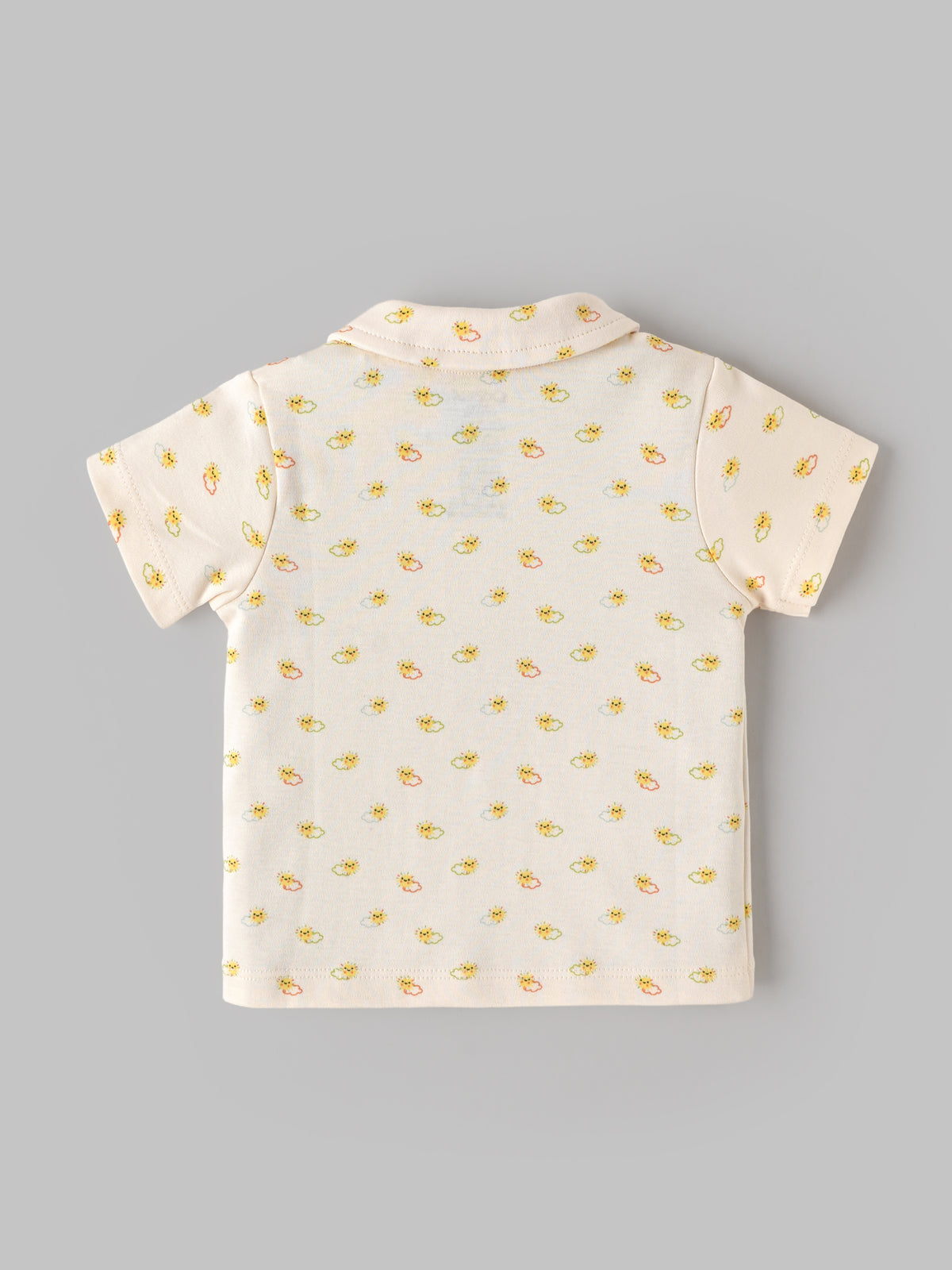 Popees Baby Boys Soft & Stylish T-Shirt | Cute Collared Half Sleeve Top with Front Pocket | Comfortable Casual Wear | 0-9 Months
