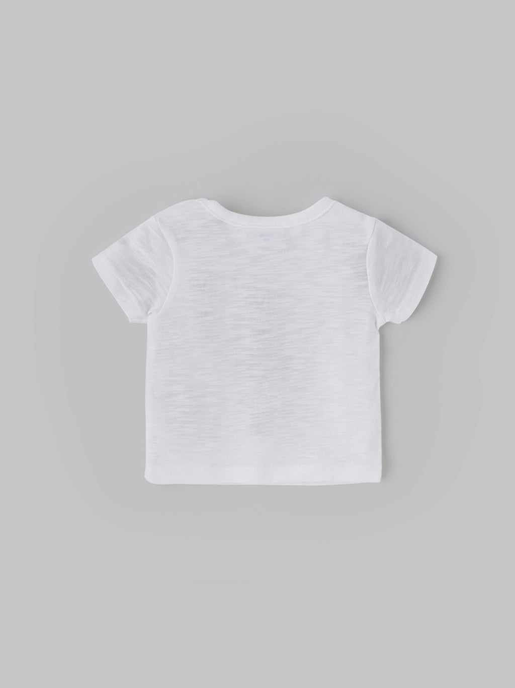Popees Baby Boys Short Sleeves Cotton T-Shirt| White| 0-9 Months