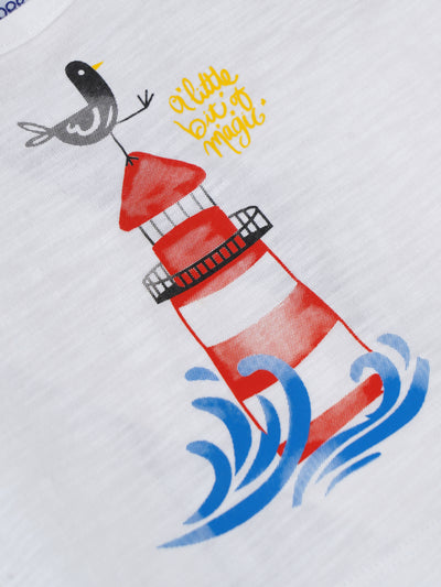 Popees Comfy & Stylish Printed T-Shirt(0–9 Months) for Baby Boys