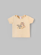 Popees Soft & Stylish Cotton Everyday Wear Printed T-Shirt(0-9 Months)for Baby Boys