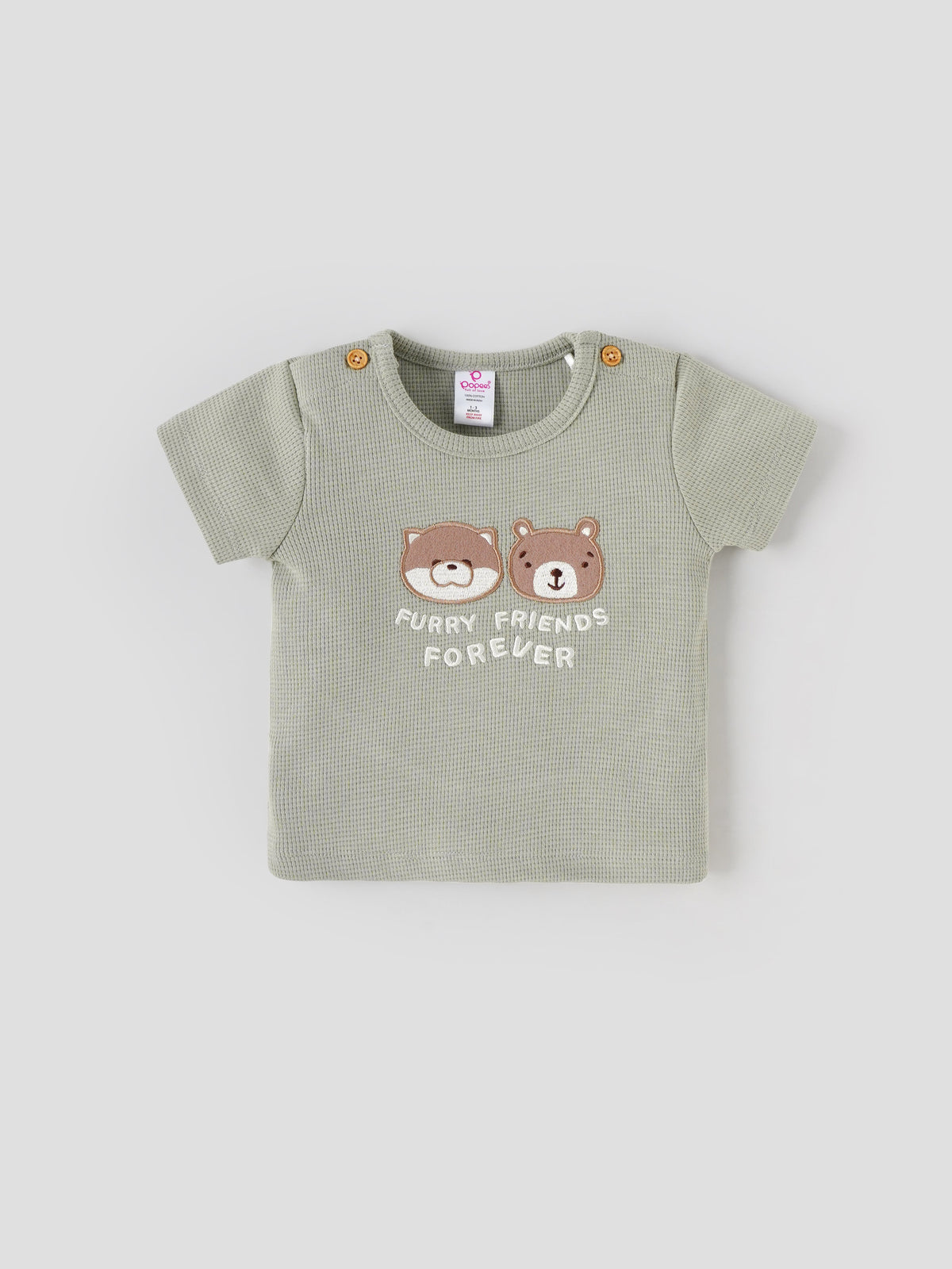 Popees Soft & Stylish Everyday Comfort Wear Printed T-Shirt(0-9 Months)for Baby Boys - 0-1 M