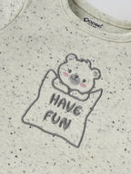 Popees Baby Boys Cotton Printed T-Shirt with Shoulder Buttons| 0-9 Months