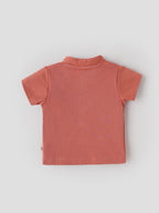 Popees Baby Boys Soft & Stylish Half Sleeve Henley T-Shirt |Vehicle Print| NB -9 months