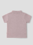 Popees Baby Boys Soft & Stylish T-Shirt | Cute Half Sleeve T-Shirt with “Cool Plans” Graphic & Button Front | Comfortable Casual Wear | 0-9 month