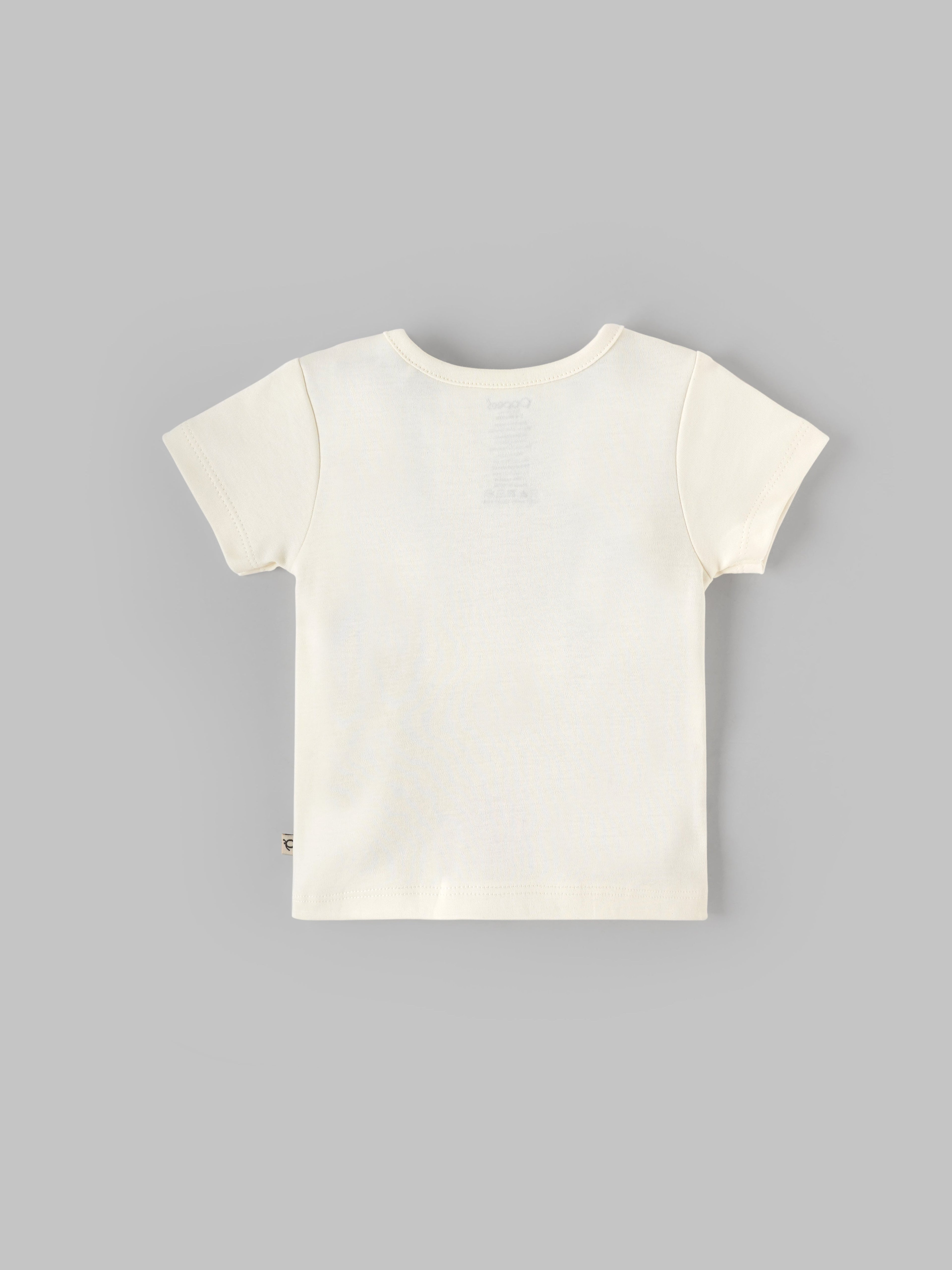 Popees Soft & Stylish Cotton Chest Printed T-Shirt(0-9 Months)for Baby Boys