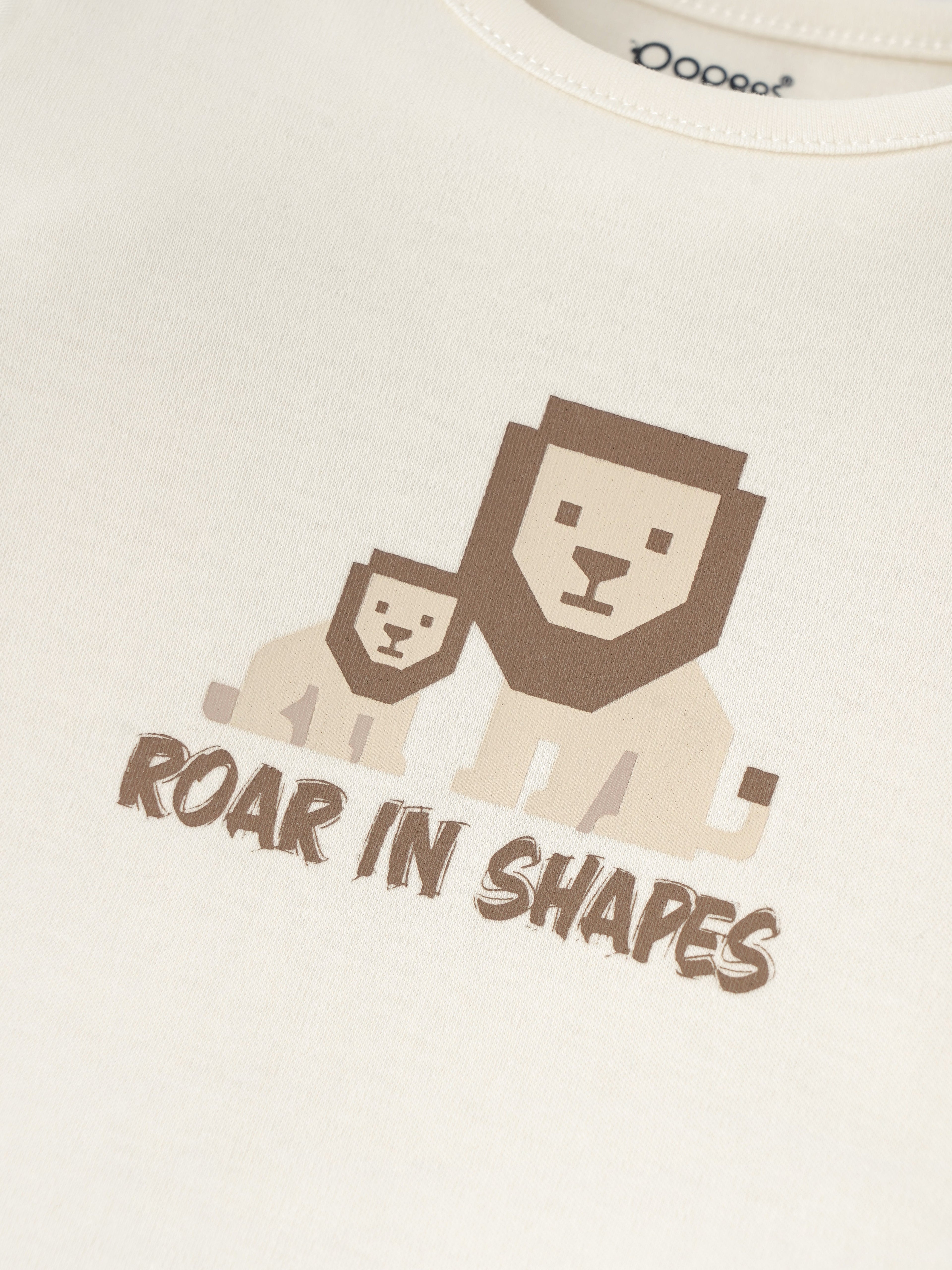 Popees Soft & Stylish Cotton Chest Printed T-Shirt(0-9 Months)for Baby Boys