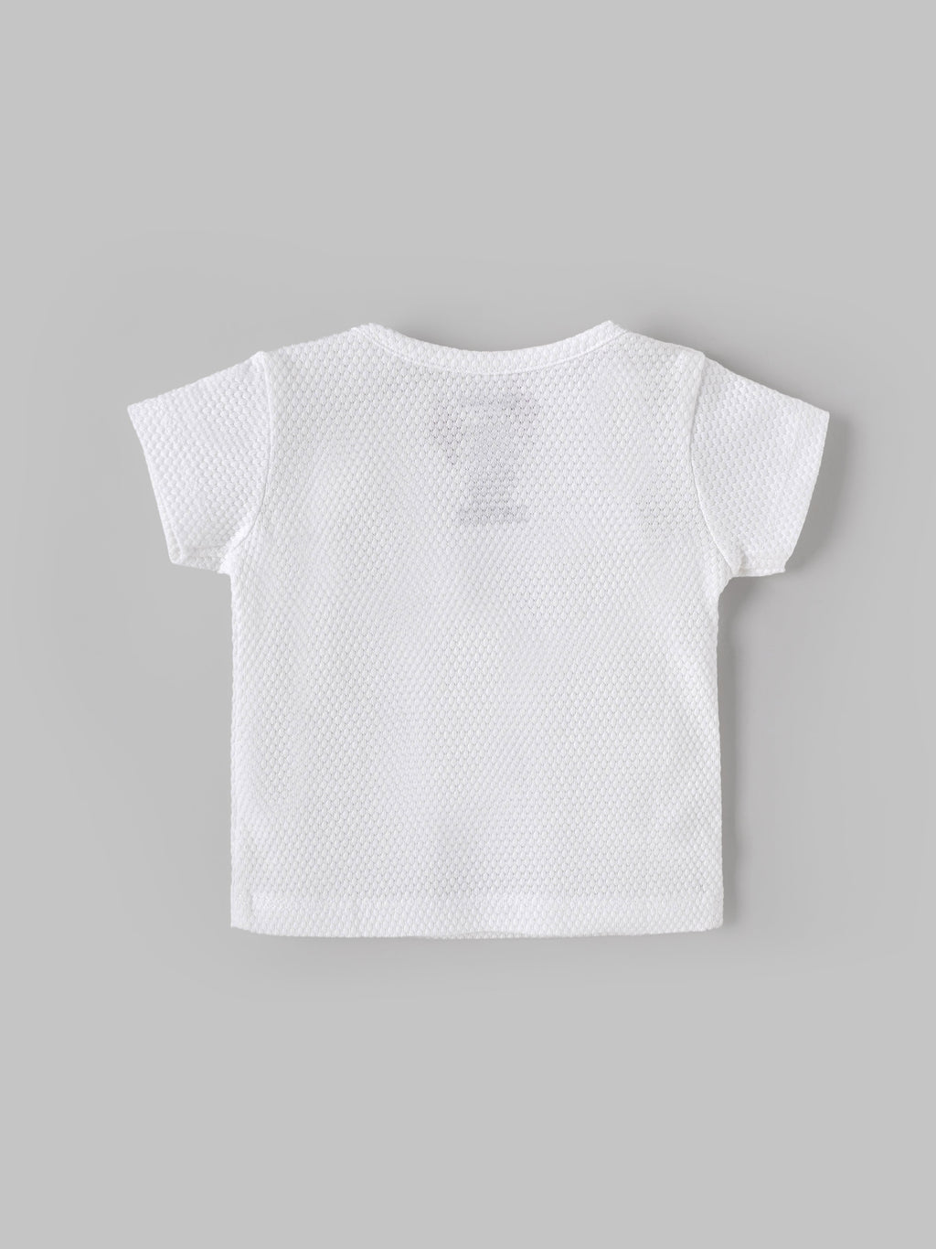 Popees Baby Boys Printed T-Shirt| Newborn–9 Months |Soft Cotton, White