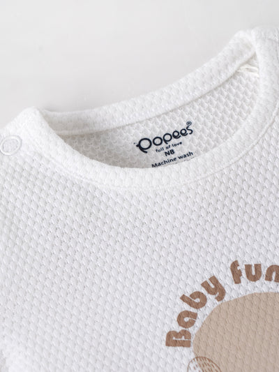 Popees Comfortable Everyday Wear Half Sleeve Printed T-Shirt (0-9 Months)for Baby Boys