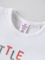 Popees Baby Boys White “Little Sprout” T-Shirt| Newborn to 9 Months