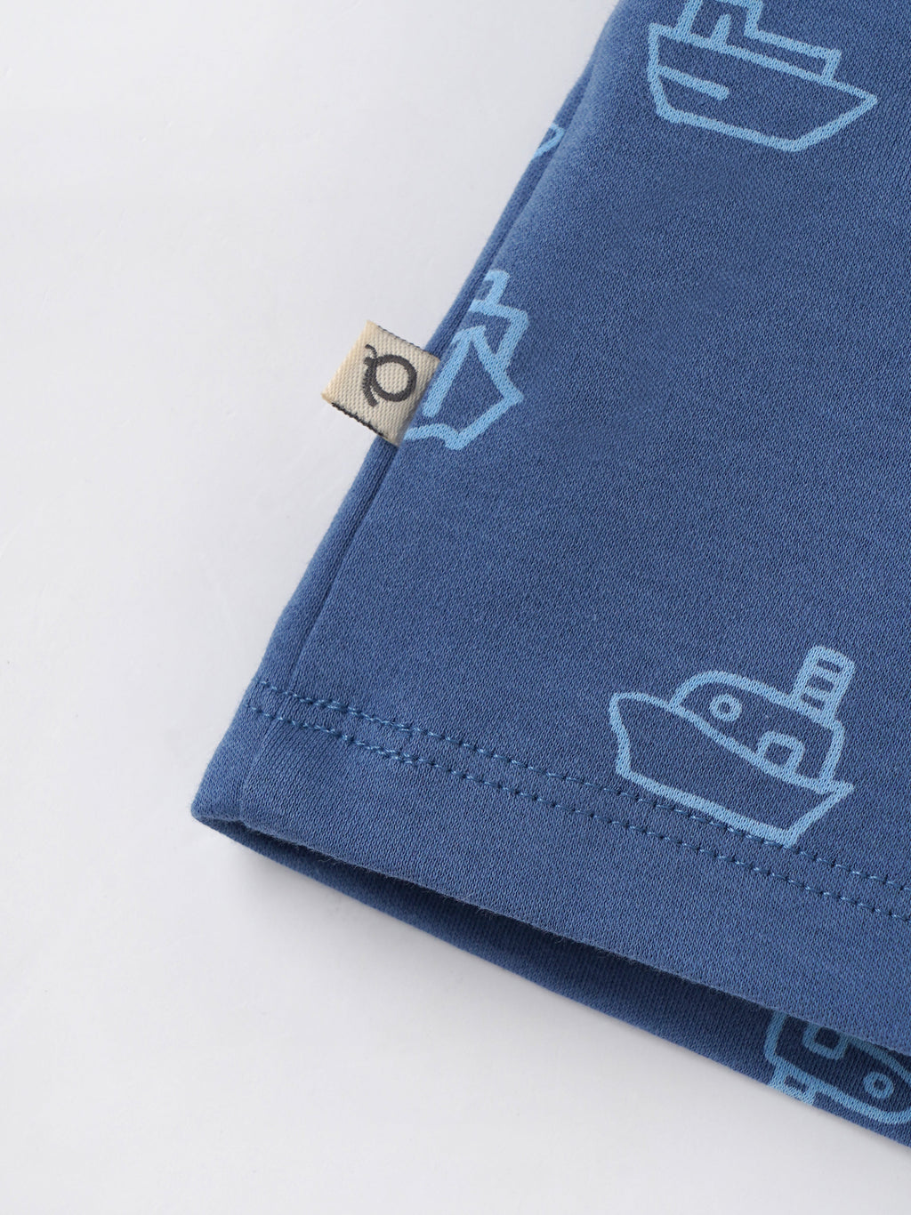 Popees Boys Cotton Shirt with Vertical Stripes| Blue & Beige| Newborn to 9 Months