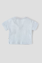 Popees Baby Boys Cotton Printed T-Shirt|Half Sleeve Round Neck Graphic Tee, Soft Breathable Casual Wear| Newborn–9 Months
