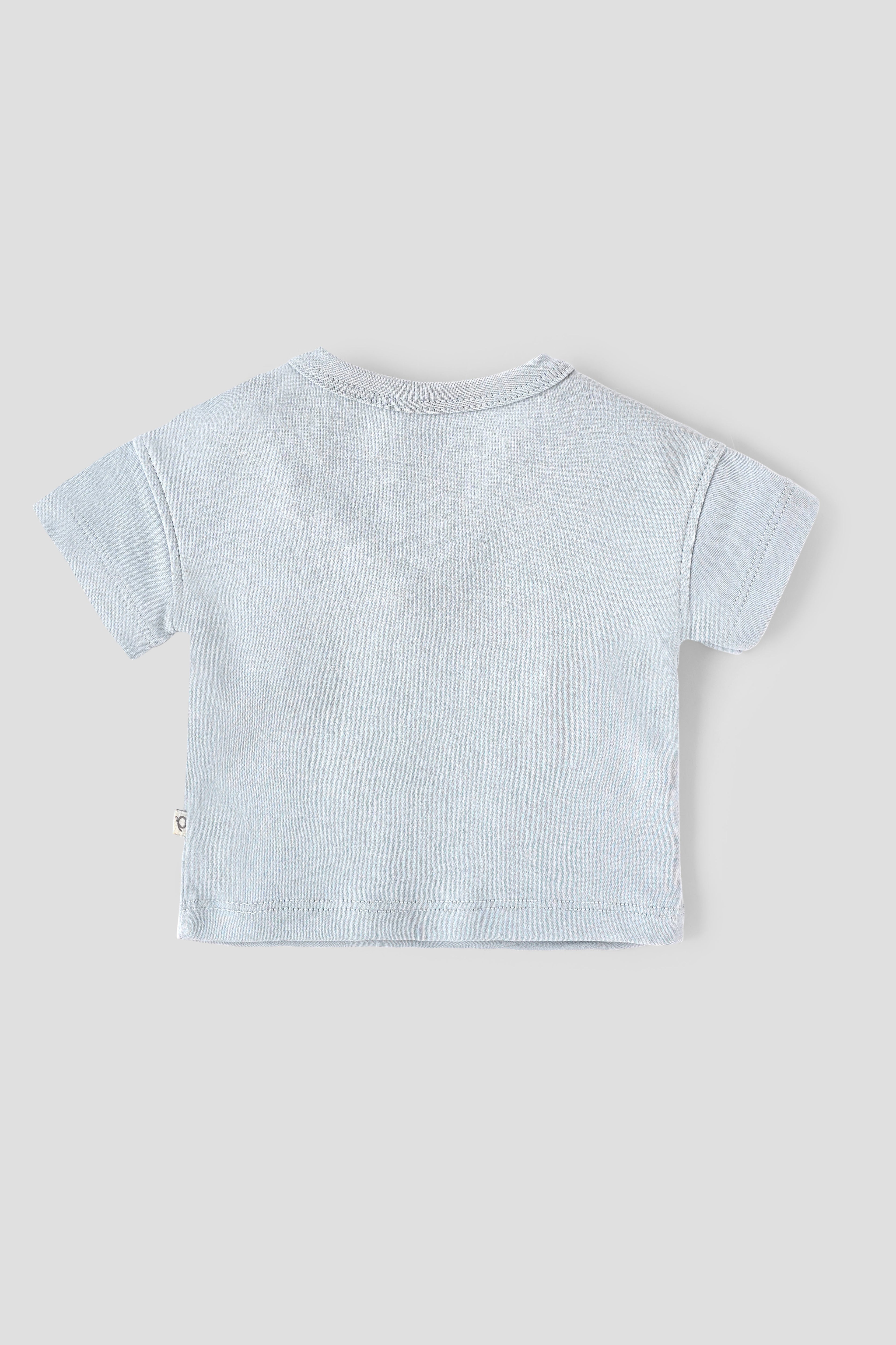 Popees Baby Boys Cotton Printed T-Shirt|Half Sleeve Round Neck Graphic Tee, Soft Breathable Casual Wear| Newborn–9 Months