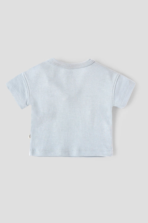 Popees Baby Boys Cotton Printed T-Shirt|Half Sleeve Round Neck Graphic Tee, Soft Breathable Casual Wear| Newborn–9 Months