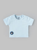 Popees Baby Boys Ribbed Cotton T-Shirt(0-9 Months) | Soft, Breathable & Comfortable Daily Wear