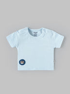 Popees Baby Boys Ribbed Cotton T-Shirt(0-9 Months) | Soft, Breathable & Comfortable Daily Wear
