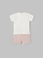 Popees Breathable & Comfy Summer Wear Baby T-Shirt & Shorts Set (0-9 Months)for Baby Boys