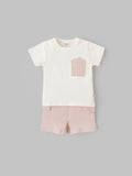 Popees Breathable & Comfy Summer Wear Baby T-Shirt & Shorts Set (0-9 Months)for Baby Boys