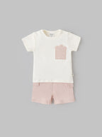 Popees Breathable & Comfy Summer Wear Baby T-Shirt & Shorts Set (0-9 Months)for Baby Boys