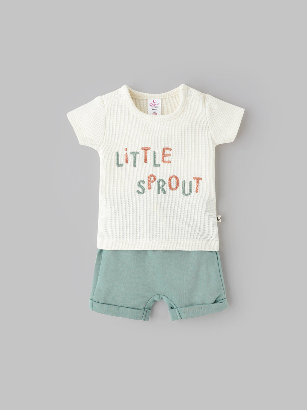 Popees Comfy & Cute Outfit Cotton Co-ord Set (0–3 Months)for Baby Boys