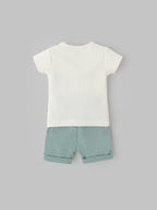 Popees Comfy & Cute Outfit Cotton Co-ord Set (0–3 Months)for Baby Boys