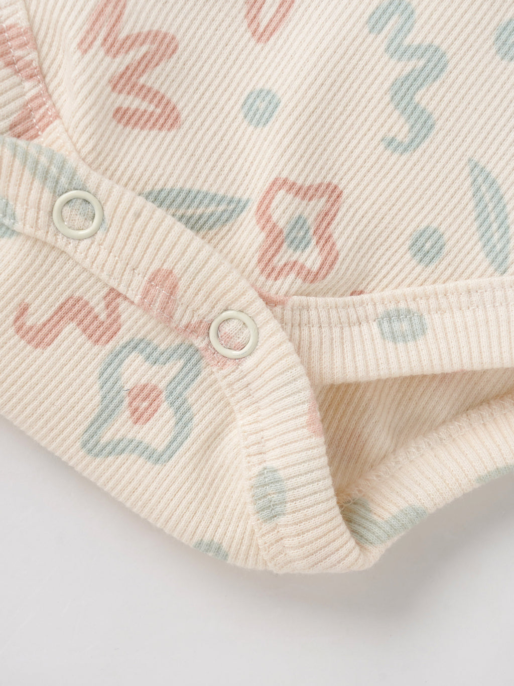 Popees Baby Floral Print Cotton Bodysuit |Soft Short Sleeve Onesie for Tiny Baby, Newborn to 6 Months