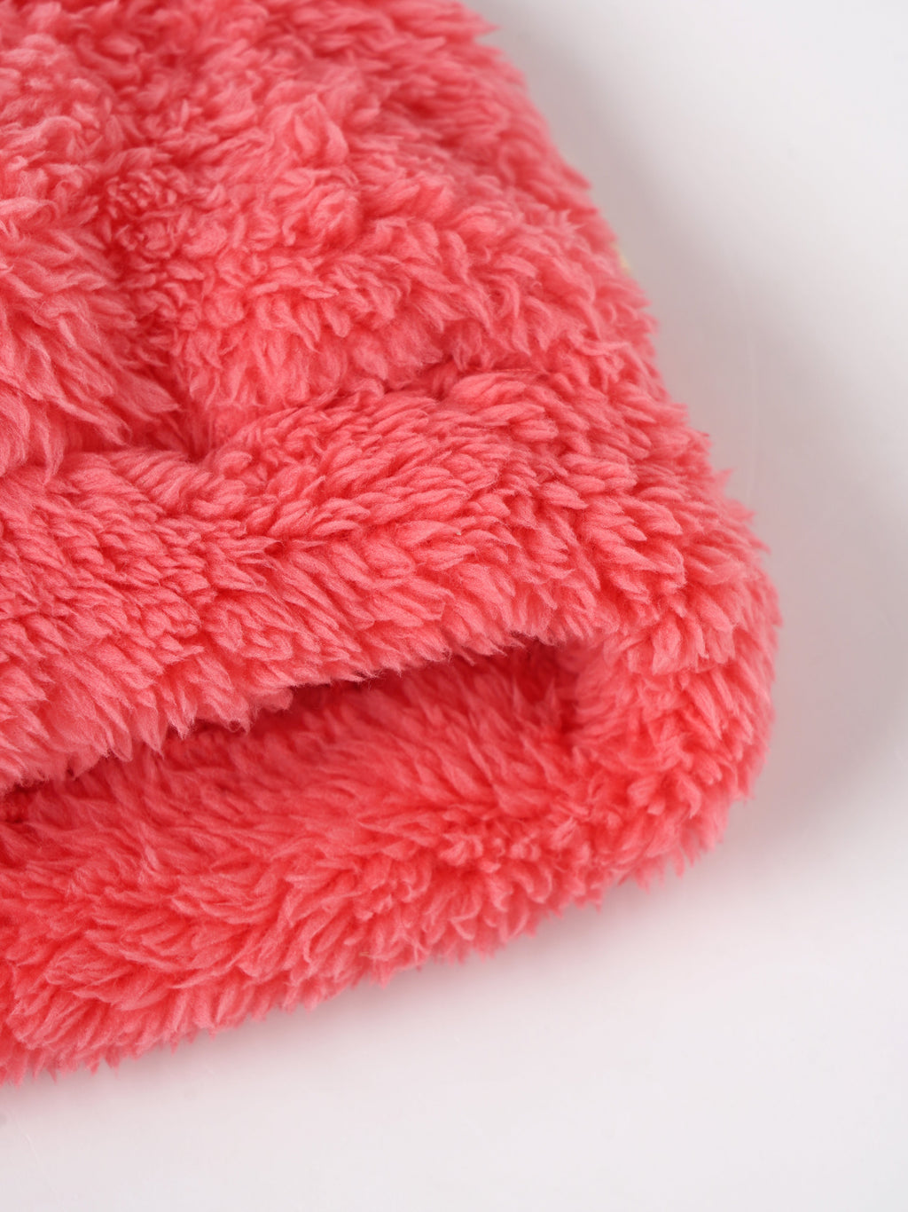 Popees Infant Girls Faux Fur Winter Beanie Cap| Coral Pink| 0-6 Months